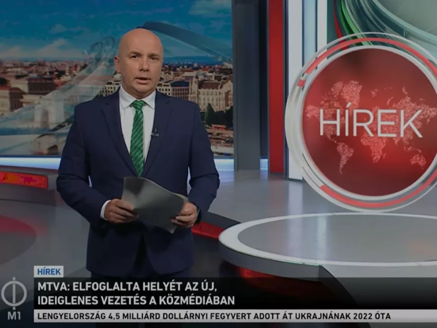 Az M1-en bemondták, hogy az MTVA felfüggeszti a propagandát