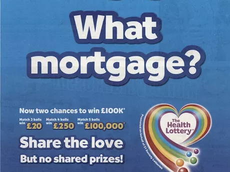 Health Lottery-reklámot tiltottak be