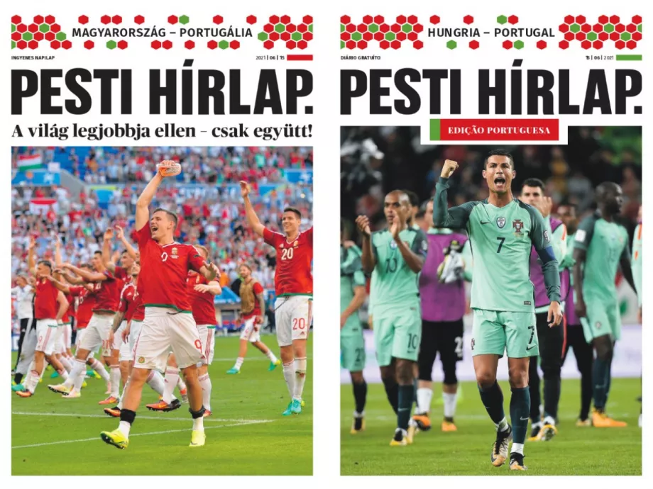 A meccsre időzítve portugálul is megjelenik a Pesti Hírlap