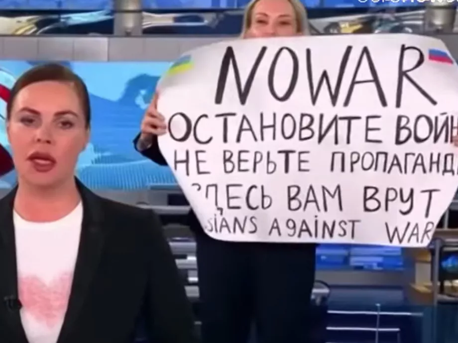 Felvette a Die Welt az orosz állami tévében tiltakozó újságírót