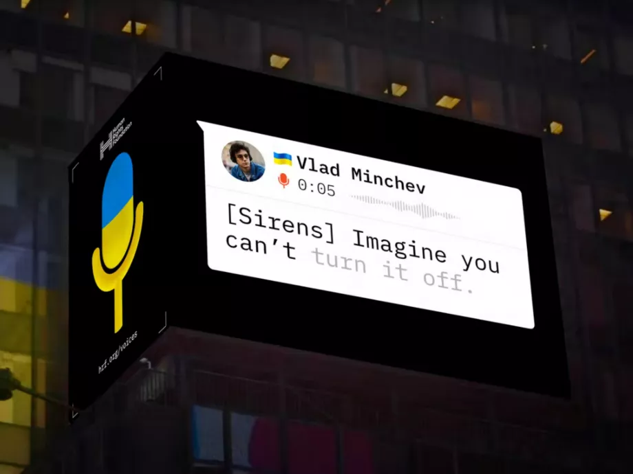 A Times Square-ig is eljutottak a Publicis ukrajnai dolgozóinak hangüzenetei