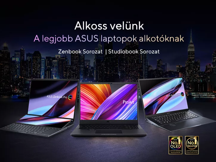 Alkoss és szórakozz az ASUS OLED kijelzős laptopjaival (X)
