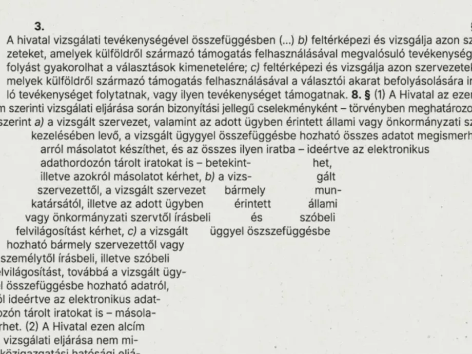 Az Európai Unió Bíróságának főtanácsnoka szerint a szuverenitás védelméről szóló törvény elfogadásával Magyarország megsértette az uniós jogot