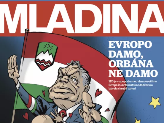 Diplomáciai ügy lett a szlovén hetilap Orbán-karikatúrájából