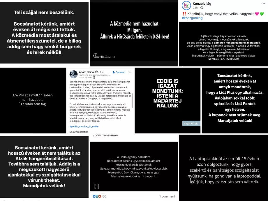 Legjobb reakciók a közmédia elsötétülésére – megszólaltak a márkák és az ügynökségek